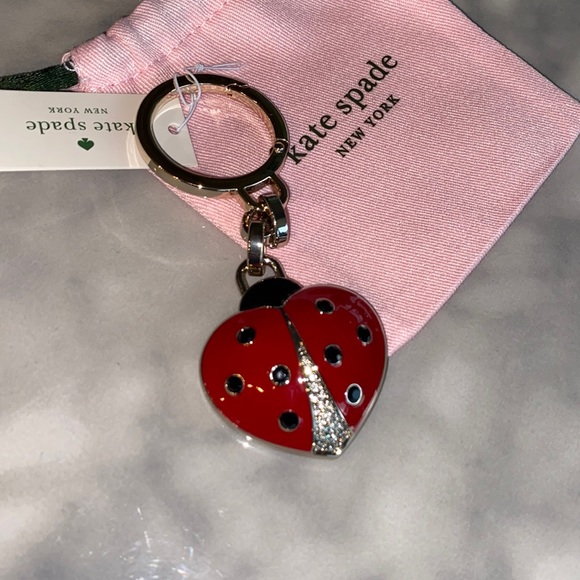 Kate Spade Lady Bug Bag Charm/ Key Ring - Picture 1 of 7